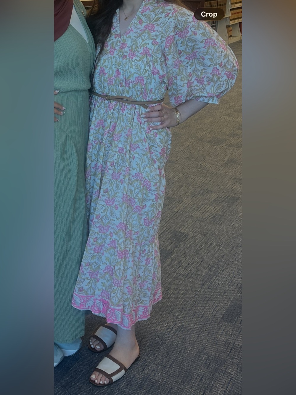 100% cotton made in India maxi smock dress